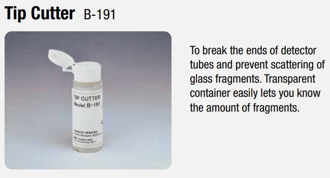 Deluxe tube tip cutter vial